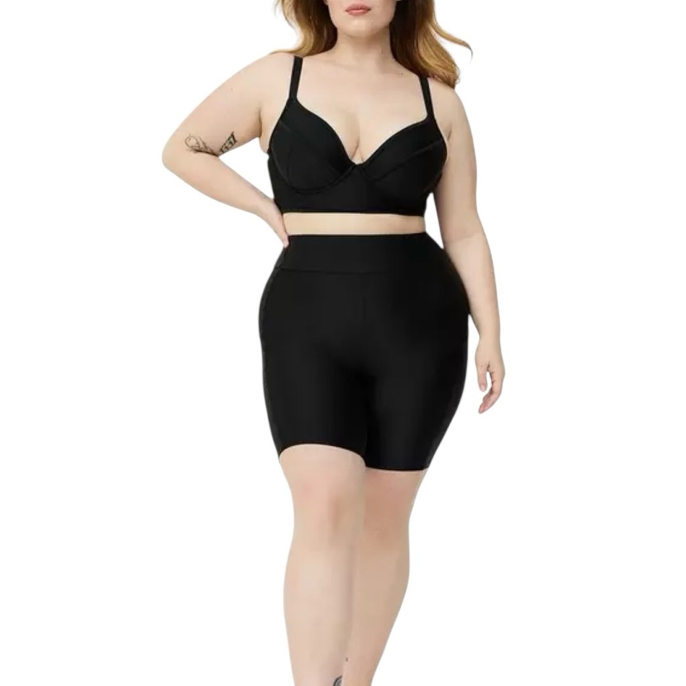 Torrid High-Rise Biker Swim Short with Pockets new with tags